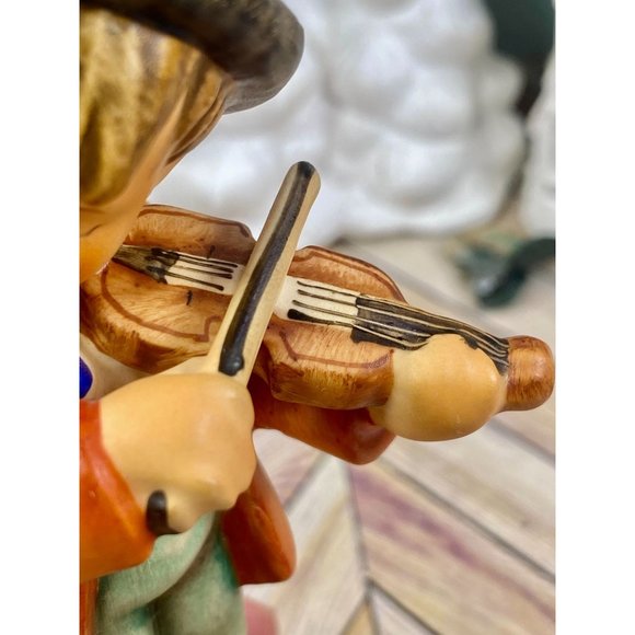 Hummel Puppy Love #1, 5.5" tall, Boy playing violin w dog, TMK-5, Perfect - Picture 8 of 16